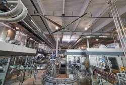 Revolution HVLS Fan in brewery application.