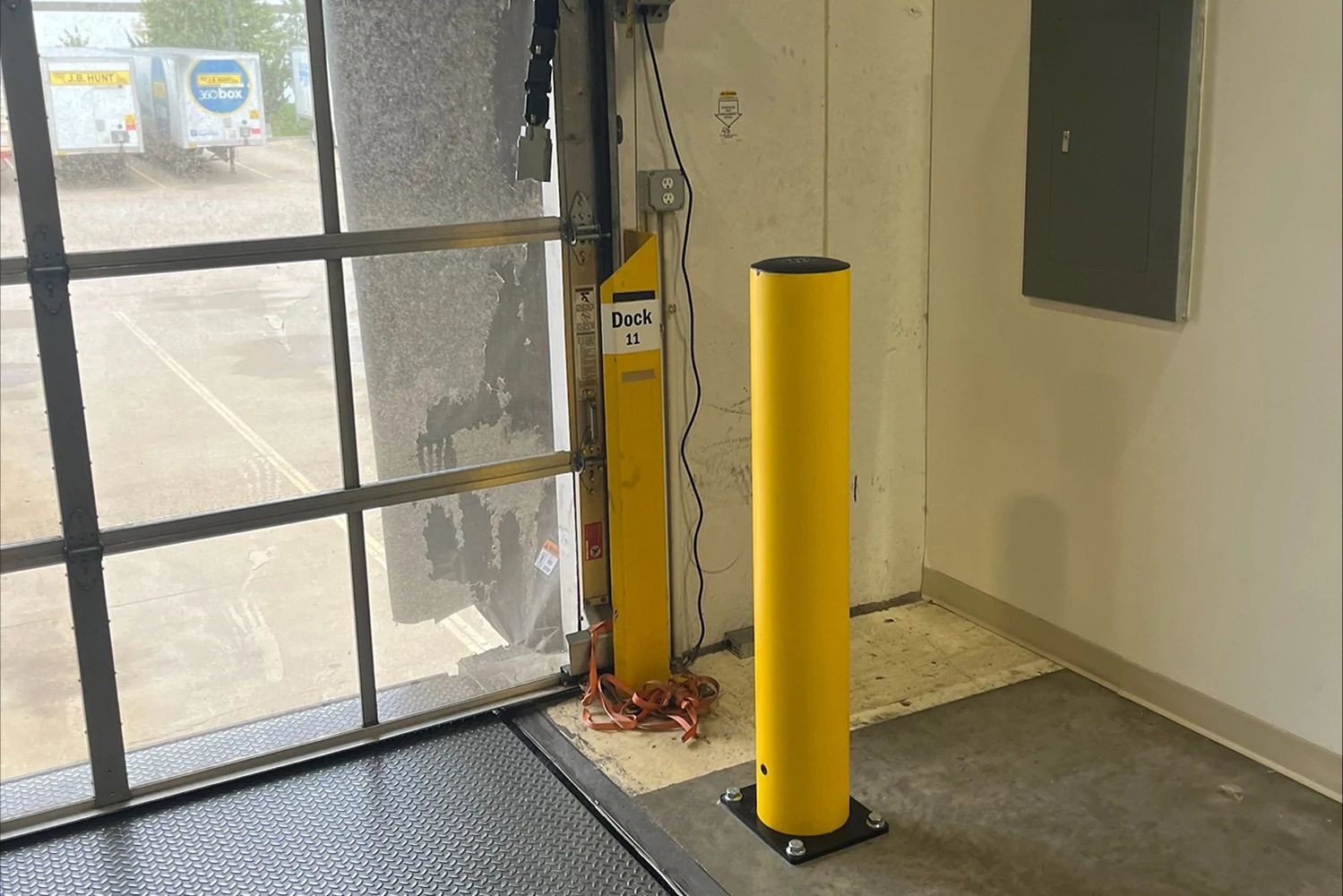 GuardRite Polymer HDSR Barrier Application - Protecting Racking