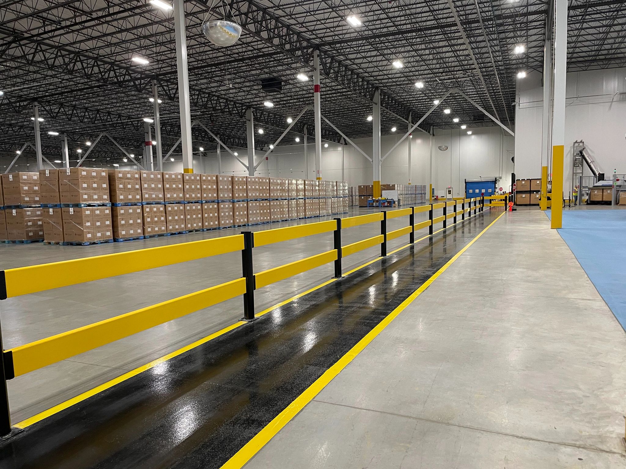 GuardRite Flex Safety Barrier Application: In-Plant Separation